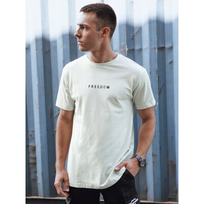 T-shirt męski ecru Dstreet RX5612-XXL T-shirt męski ecru Dstreet RX5612-XXL