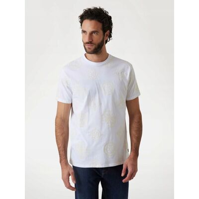 T-shirt męski Guess M5RI46 KBW41 biały - M T-shirt męski Guess M5RI46 KBW41 biały - M