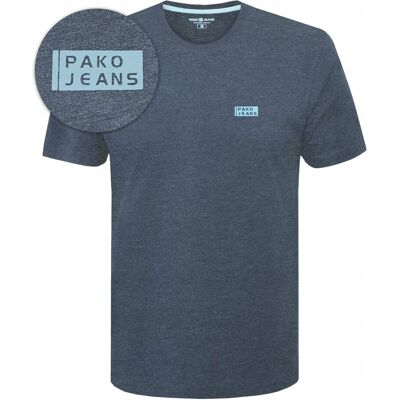 T-SHIRT Męski Koszulka BASIC Bawełniana NIEBIESKI Normal Fit 3XL Pako Jeans T-SHIRT Męski Koszulka BASIC Bawełniana NIEBIESKI Normal Fit 3XL Pako Jeans