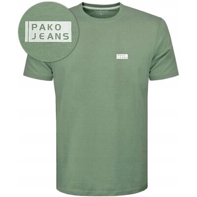 T-SHIRT Męski Koszulka BASIC Bawełniana ZIELONY Normal Fit XXL Pako Jeans T-SHIRT Męski Koszulka BASIC Bawełniana ZIELONY Normal Fit XXL Pako Jeans