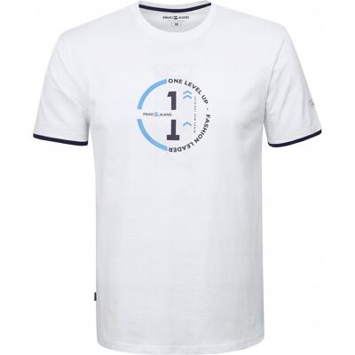T-SHIRT Męski Koszulka BIAŁA Gruba Bawełna ONE 3XL Pako Jeans T-SHIRT Męski Koszulka BIAŁA Gruba Bawełna ONE 3XL Pako Jeans