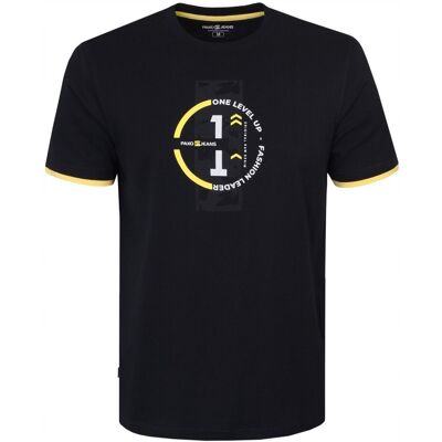 T-SHIRT Męski Koszulka CZARNA Gruba Bawełna ONE 3XL Pako Jeans T-SHIRT Męski Koszulka CZARNA Gruba Bawełna ONE 3XL Pako Jeans
