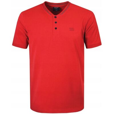 T-SHIRT Męski Koszulka w Serek CZERWONA Bawełniana TOOL 3XL Pako Jeans T-SHIRT Męski Koszulka w Serek CZERWONA Bawełniana TOOL 3XL Pako Jeans