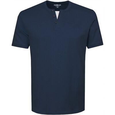 T-SHIRT Męski Koszulka w Serek GRANATOWA Gruba Bawełna IRON XXXL Pako Jeans T-SHIRT Męski Koszulka w Serek GRANATOWA Gruba Bawełna IRON XXXL Pako Jeans