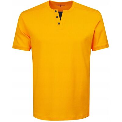 T-SHIRT Męski Koszulka w Serek ŻÓŁTA Gruba Bawełna IRON XXXL Pako Jeans T-SHIRT Męski Koszulka w Serek ŻÓŁTA Gruba Bawełna IRON XXXL Pako Jeans