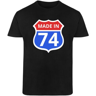 DonWitold T-Shirt Męski Prezent 50 Urodziny Route 66 Koszulka Czarna R-L A708 DonWitold T-Shirt Męski Prezent 50 Urodziny Route 66 Koszulka Czarna R-L A708