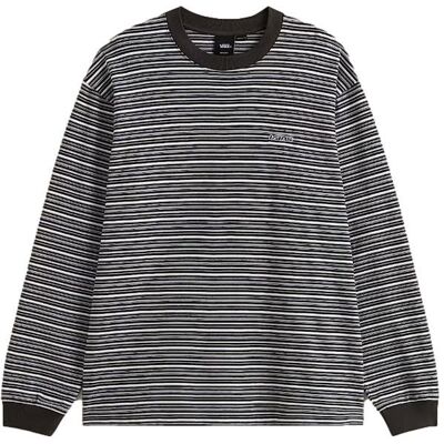T-shirt Męski VANS z długim rękawem Wesley Stripe LS Faded Black/Drizzle VN000TBNGBN1 L T-shirt Męski VANS z długim rękawem Wesley Stripe LS Faded Black/Drizzle VN000TBNGBN1 L