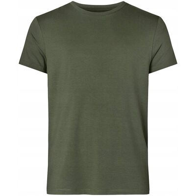 Resterods T-Shirt Resteröds Bamboo Tee Slim Fit zielony-khaki 2Xl Resterods T-Shirt Resteröds Bamboo Tee Slim Fit zielony-khaki 2Xl