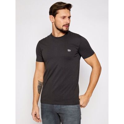 t-shirt uomo lee 112113584 patch logo washed black t-shirt uomo lee 112113584 patch logo washed black