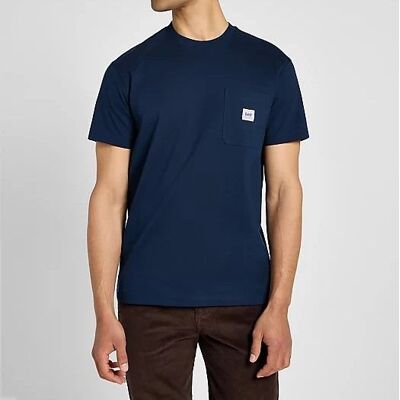 t-shirt uomo lee 112355605 inky blue t-shirt uomo lee 112355605 inky blue