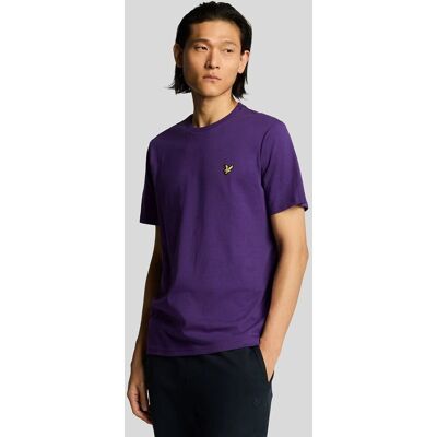 t-shirt uomo lyle and scott 1874 ts400vog plain x589 acai t-shirt uomo lyle and scott 1874 ts400vog plain x589 acai