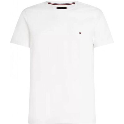 t-shirt uomo tommy hilfiger mw0mw27539 ybr core stretch slim white t-shirt uomo tommy hilfiger mw0mw27539 ybr core stretch slim white