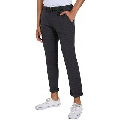 Inny producent TOM TAILOR ELEGANCKIE SPODNIE MĘSKIE W KRATĘ Z PASKIEM 34/34 7BA Inny producent TOM TAILOR ELEGANCKIE SPODNIE MĘSKIE W KRATĘ Z PASKIEM 34/34 7BA