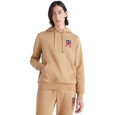 Tommy Hilfiger Bluza Męska Essential Monogram Hoody Brown Mw0Mw28677 Gw8 M Tommy Hilfiger Bluza Męska Essential Monogram Hoody Brown Mw0Mw28677 Gw8 M