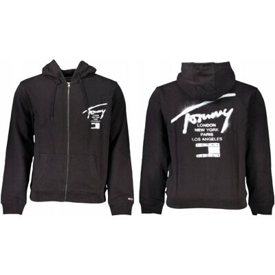 Tommy Hilfiger Bluza Męska Kaptur Tjm Tommy Spray Paint Hoodie Czarna R.L Tommy Hilfiger Bluza Męska Kaptur Tjm Tommy Spray Paint Hoodie Czarna R.L