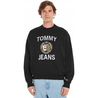 Tommy Hilfiger Bluza Męska Luxe Crew Czarna R.Xl Tommy Hilfiger Bluza Męska Luxe Crew Czarna R.Xl