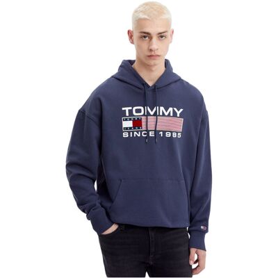 Tommy Hilfiger Bluza Męska Tjm Reg Athletic Logo Hoodie Granatowa Dm0Dm15009 C87 L Tommy Hilfiger Bluza Męska Tjm Reg Athletic Logo Hoodie Granatowa Dm0Dm15009 C87 L
