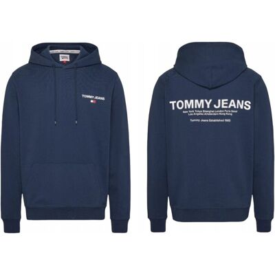 Tommy Hilfiger Bluza Męska Z Kapturem Tjm Reg Entry Graphic Granatowa R.L Tommy Hilfiger Bluza Męska Z Kapturem Tjm Reg Entry Graphic Granatowa R.L