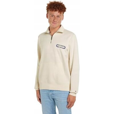 Inny producent TOMMY HILFIGER BLUZA Z LOGO KREMOWA DŁUGI RĘKAW L 16BA Inny producent TOMMY HILFIGER BLUZA Z LOGO KREMOWA DŁUGI RĘKAW L 16BA