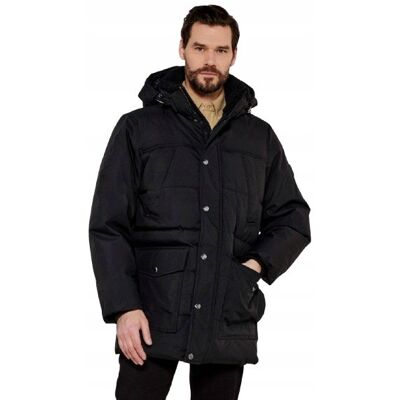 Tommy Hilfiger CZARNA ZIMOWA KURTKA Z KAPTUREM I KIESZENIAMI XXL J5C Tommy Hilfiger CZARNA ZIMOWA KURTKA Z KAPTUREM I KIESZENIAMI XXL J5C