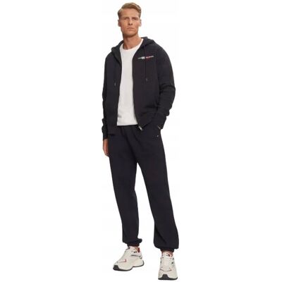 Tommy Hilfiger CZARNE SPODNIE DRESOWE Z LAMPASAMI BAWEŁNA XL JQA Tommy Hilfiger CZARNE SPODNIE DRESOWE Z LAMPASAMI BAWEŁNA XL JQA