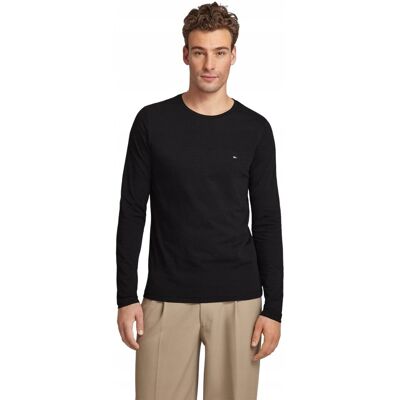 Tommy Hilfiger CZARNY BAWEŁNIANY MĘSKI TSHIRT Z OKRĄGŁYM DEKOLTEM XXL 6BA Tommy Hilfiger CZARNY BAWEŁNIANY MĘSKI TSHIRT Z OKRĄGŁYM DEKOLTEM XXL 6BA