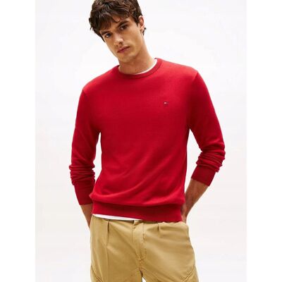 Inny producent TOMMY HILFIGER CZERWONY SWETER MĘSKI Z LOGOWANIEM BAWEŁNIANY S 16EA Inny producent TOMMY HILFIGER CZERWONY SWETER MĘSKI Z LOGOWANIEM BAWEŁNIANY S 16EA