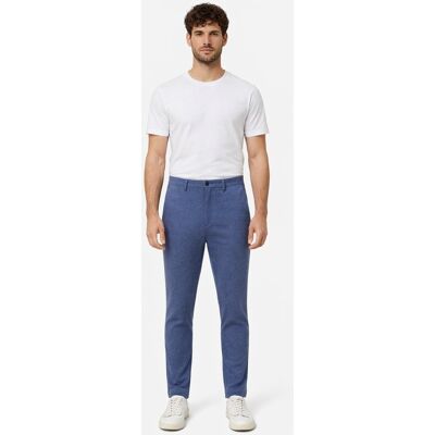 Tommy Hilfiger GRANATOWE PROSTE SPODNIE BAWEŁNIANE W KANT 31/32 I4A Tommy Hilfiger GRANATOWE PROSTE SPODNIE BAWEŁNIANE W KANT 31/32 I4A