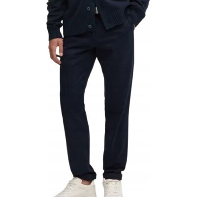 Inny producent TOMMY HILFIGER GRANATOWE SPODNIE CHINOS Z GUZIKIEM I KIESZENIAMI 32/30 J5D Inny producent TOMMY HILFIGER GRANATOWE SPODNIE CHINOS Z GUZIKIEM I KIESZENIAMI 32/30 J5D