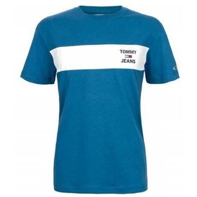Tommy Hilfiger Jeans T-Shirt męski niebieska, Rozmiar S Tommy Hilfiger Jeans T-Shirt męski niebieska, Rozmiar S