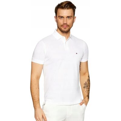 Tommy Hilfiger KOSZULKA POLO MĘSKA Z LOGO BAWEŁNIANA XL J7A Tommy Hilfiger KOSZULKA POLO MĘSKA Z LOGO BAWEŁNIANA XL J7A