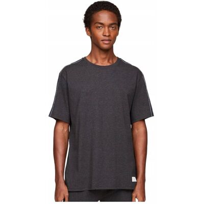Tommy Hilfiger Męska Koszulka T-Shirt Ss Tee Logo Grafitowa R.L Tommy Hilfiger Męska Koszulka T-Shirt Ss Tee Logo Grafitowa R.L