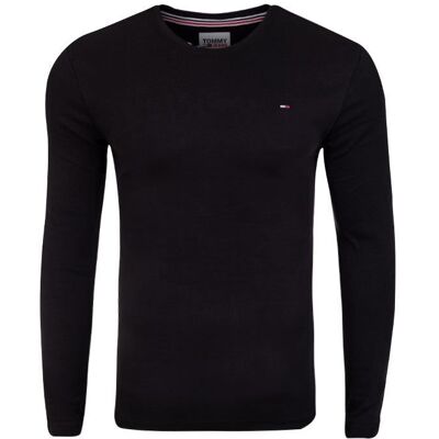 Tommy Hilfiger MĘSKA KOSZULKA Z DŁUGIM RĘKAWEM TJM ORIGINAL RIB LONGSLEEVE TEE BLACK DM0DM04409 078 - Rozmiar: XXL Tommy Hilfiger MĘSKA KOSZULKA Z DŁUGIM RĘKAWEM TJM ORIGINAL RIB LONGSLEEVE TEE BLACK DM0DM04409 078 - Rozmiar: XXL