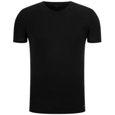 Tommy Hilfiger Męski T-Shirt Czarny Z Krótkim Rękawem M J_B Tommy Hilfiger Męski T-Shirt Czarny Z Krótkim Rękawem M J_B