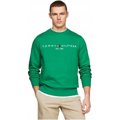 Tommy Hilfiger Ocieplana Bluza Męska Tommy Logo Sweatshirt Zielona R. Xl Tommy Hilfiger Ocieplana Bluza Męska Tommy Logo Sweatshirt Zielona R. Xl
