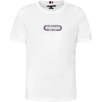 Tommy Hilfiger Regular Fit koszulka męska biała, Rozmiar XXL Tommy Hilfiger Regular Fit koszulka męska biała, Rozmiar XXL