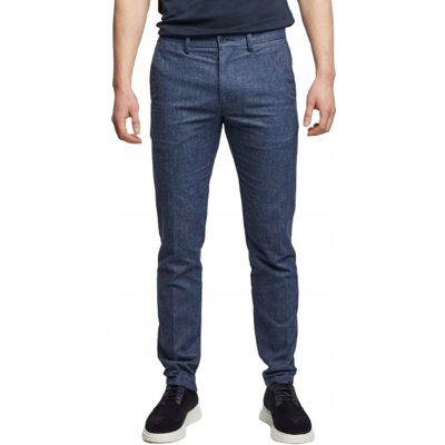Tommy Hilfiger SPODNIE NIEBIESKIE PROSTE 33/36 JQA Tommy Hilfiger SPODNIE NIEBIESKIE PROSTE 33/36 JQA