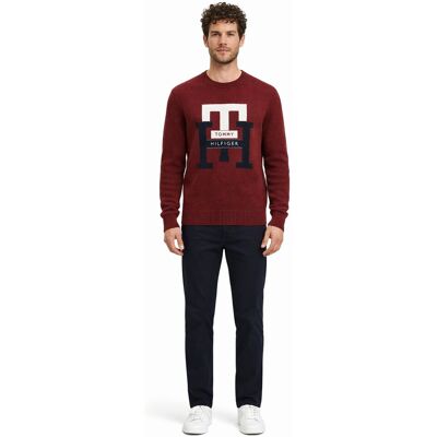 Tommy Hilfiger SWETER MĘSKI WEŁNIANY OKRĄGŁY DEKOLT M I3A Tommy Hilfiger SWETER MĘSKI WEŁNIANY OKRĄGŁY DEKOLT M I3A