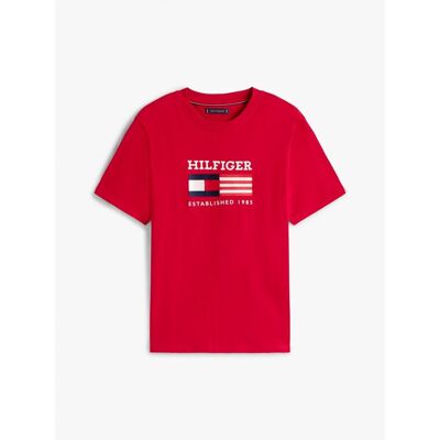 Tommy Hilfiger T-shirt męski Americana Monotype czerwony MW0MW39843 XLD r.L Tommy Hilfiger T-shirt męski Americana Monotype czerwony MW0MW39843 XLD r.L