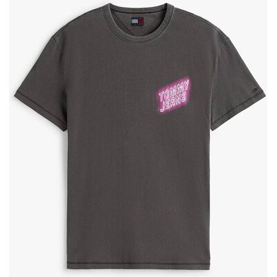 Tommy Hilfiger Tommy Jeans NOVELTY FAIR TEE męski czarny DM0DM21829 BDS r.M Tommy Hilfiger Tommy Jeans NOVELTY FAIR TEE męski czarny DM0DM21829 BDS r.M