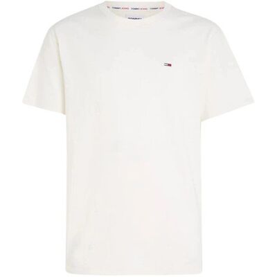 Tommy Hilfiger Tommy Jeans biały Regular Fit T-shirt męski, Rozmiar M Tommy Hilfiger Tommy Jeans biały Regular Fit T-shirt męski, Rozmiar M
