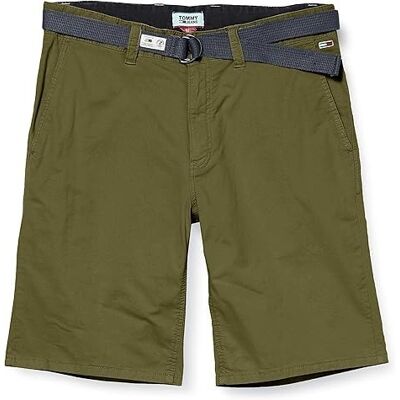 Inny producent TOMMY JEANS KLASYCZNE SPODENKI CHINOS Z PASKIEM KHAKI 28 6FA Inny producent TOMMY JEANS KLASYCZNE SPODENKI CHINOS Z PASKIEM KHAKI 28 6FA