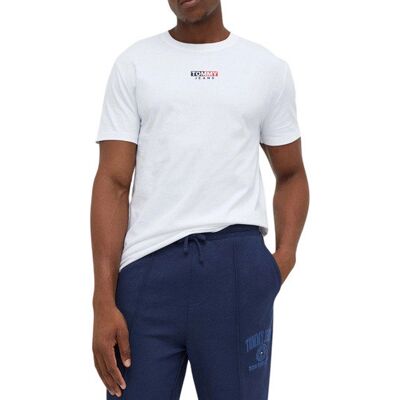 Tommy Hilfiger Tommy Jeans Regular Fit T-shirt męski biały, Rozmiar L Tommy Hilfiger Tommy Jeans Regular Fit T-shirt męski biały, Rozmiar L