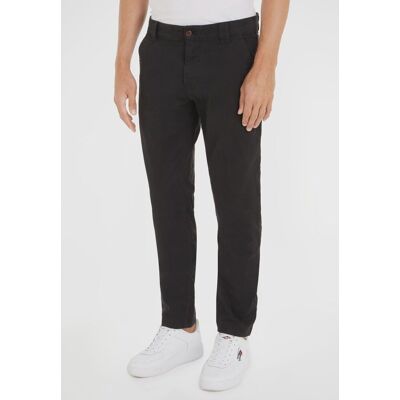 Inny producent TOMMY JEANS SPODNIE MĘSKIE PROSTE CZARNE GŁADKIE 33/32 6FA Inny producent TOMMY JEANS SPODNIE MĘSKIE PROSTE CZARNE GŁADKIE 33/32 6FA