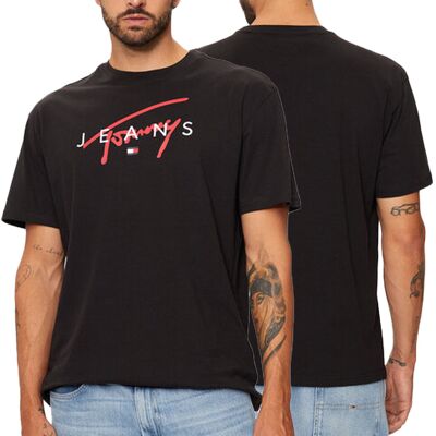 Tommy Jeans t-shirt koszulka męska czarna klasyczna DM0DM19683-BDS XL Tommy Jeans t-shirt koszulka męska czarna klasyczna DM0DM19683-BDS XL