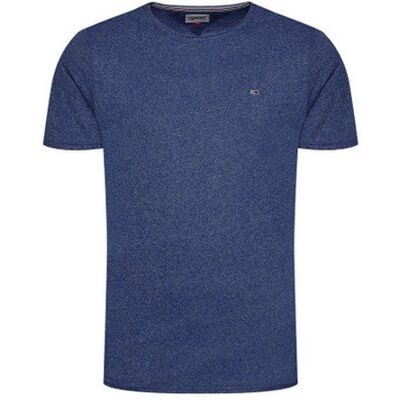 Tommy Hilfiger Tommy Jeans T-shirt męski granatowy 100% bawełna, Rozmiar L Tommy Hilfiger Tommy Jeans T-shirt męski granatowy 100% bawełna, Rozmiar L