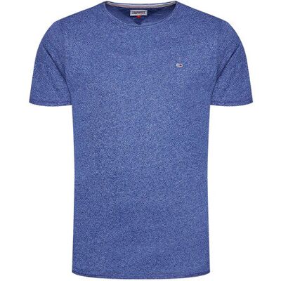 Tommy Hilfiger Tommy Jeans T-shirt męski niebieski 100% bawełna, Rozmiar L Tommy Hilfiger Tommy Jeans T-shirt męski niebieski 100% bawełna, Rozmiar L