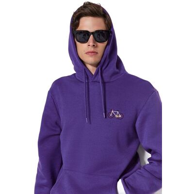 TRENDYOL MAN BLUZA MĘSKA Z KAPTUREM FIOLETOWA Z NASZYWKĄ ROWER M 5DA TRENDYOL MAN BLUZA MĘSKA Z KAPTUREM FIOLETOWA Z NASZYWKĄ ROWER M 5DA