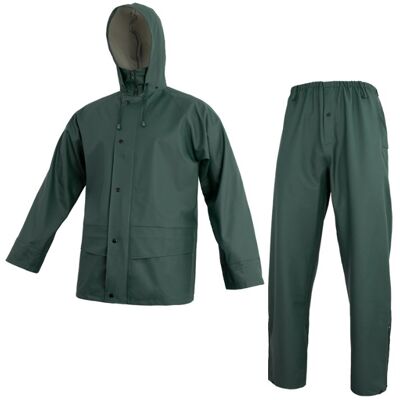 KEILOR Ubranie Przeciwdeszczowe Wodoodporne Spodnie + Kurtka Bornholm 3Xl Zielony KEILOR Ubranie Przeciwdeszczowe Wodoodporne Spodnie + Kurtka Bornholm 3Xl Zielony