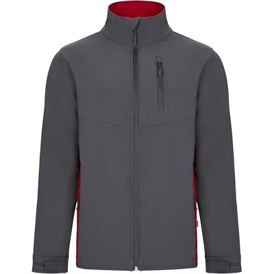 Velilla - Soft Shell dwukolorowa - Szara / Czerwona - Soft Shell Kurtka Velilla - Soft Shell dwukolorowa - Szara / Czerwona - Soft Shell Kurtka